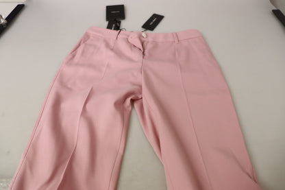  - Chic MidWaist Virgin Wool Pink Pants