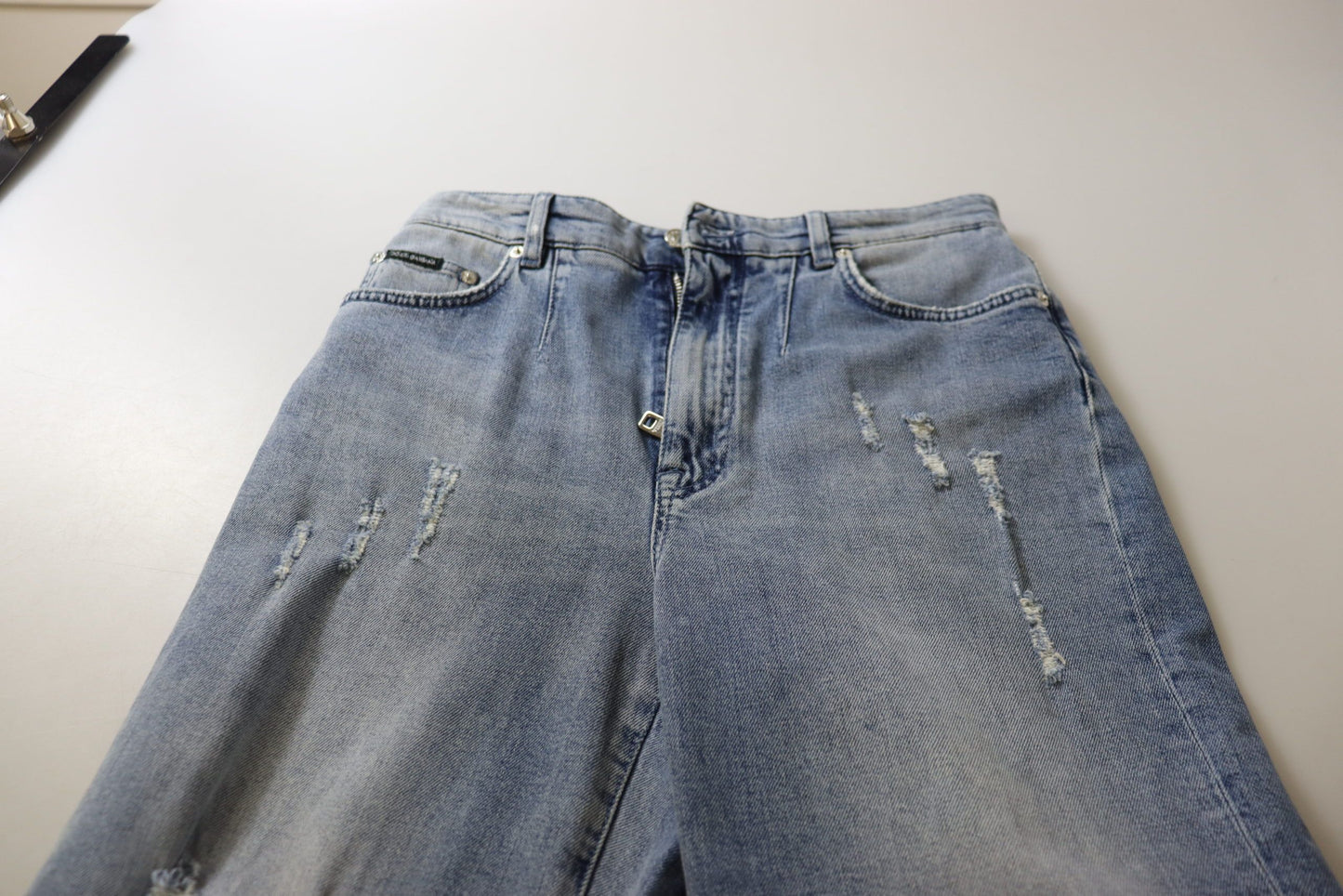  - High Waist Skinny Denim Jeans - Blue