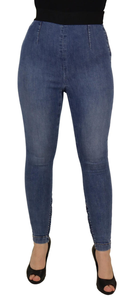  - Blue High Waist Stretchable Skinny Pants Jeans