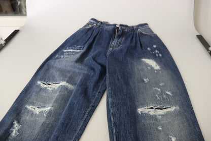  - High Waist Skinny Denim Jeans - Chic Blue Washed