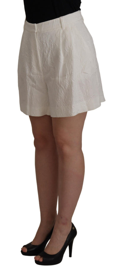  - Elegant High Waist White Culotte Shorts