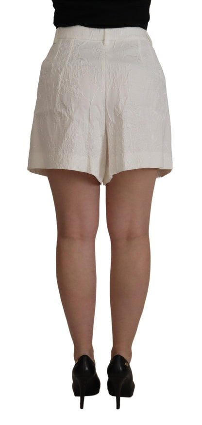  - Elegant High Waist White Culotte Shorts