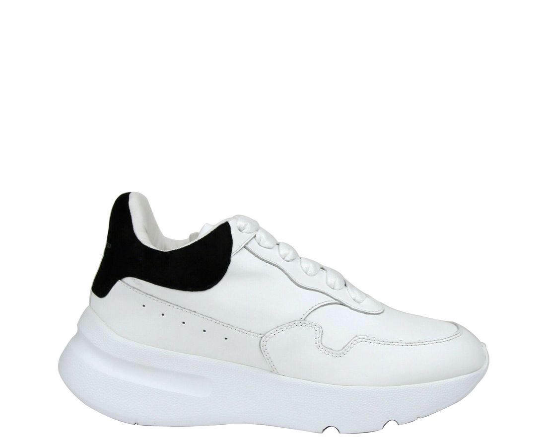  - Women White Leather Suede Sneaker