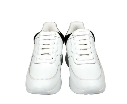  - Women White Leather Suede Sneaker