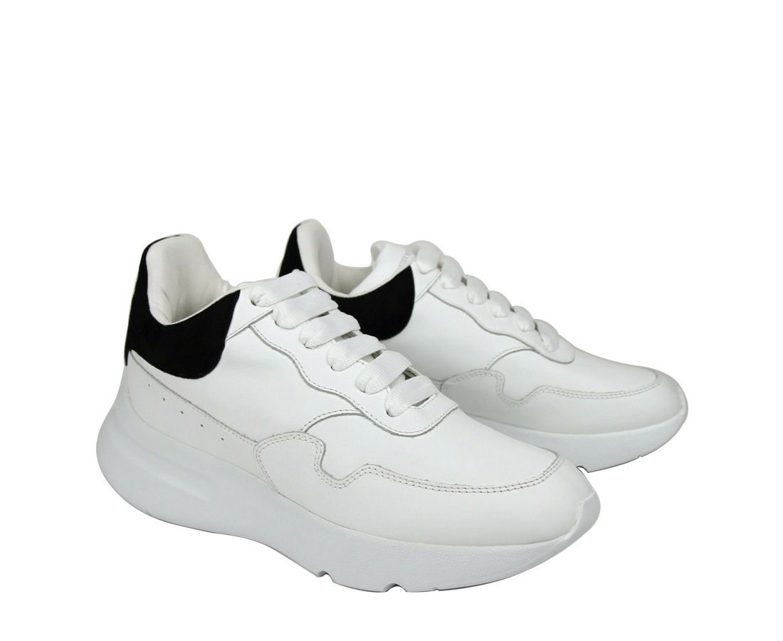 Women White Leather Suede Sneaker