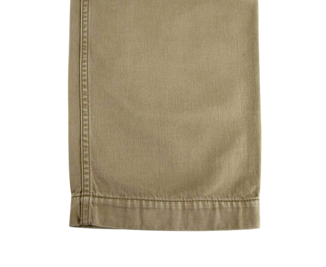  - Light Brown Washed Cotton Pant Gucci Print