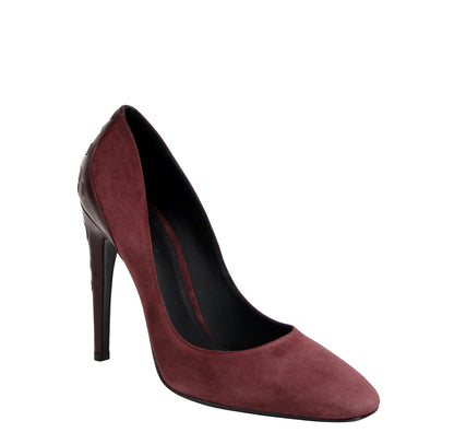  - Women's Dark Rose Suede Leather Luxe Heels