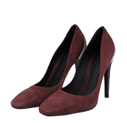  - Women's Dark Rose Suede Leather Luxe Heels