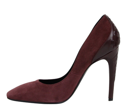  - Women's Dark Rose Suede Leather Luxe Heels