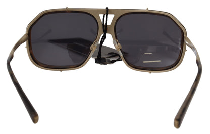  - Chic Aviator Mirrored Brown Sunglasses