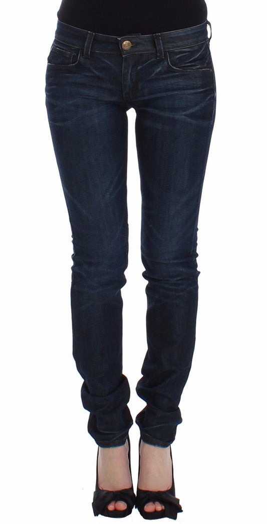  - Ermanno Scervino Chic Dark Blue Skinny Jeans