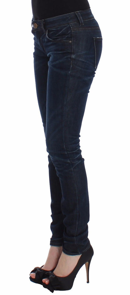  - Ermanno Scervino Chic Dark Blue Skinny Jeans