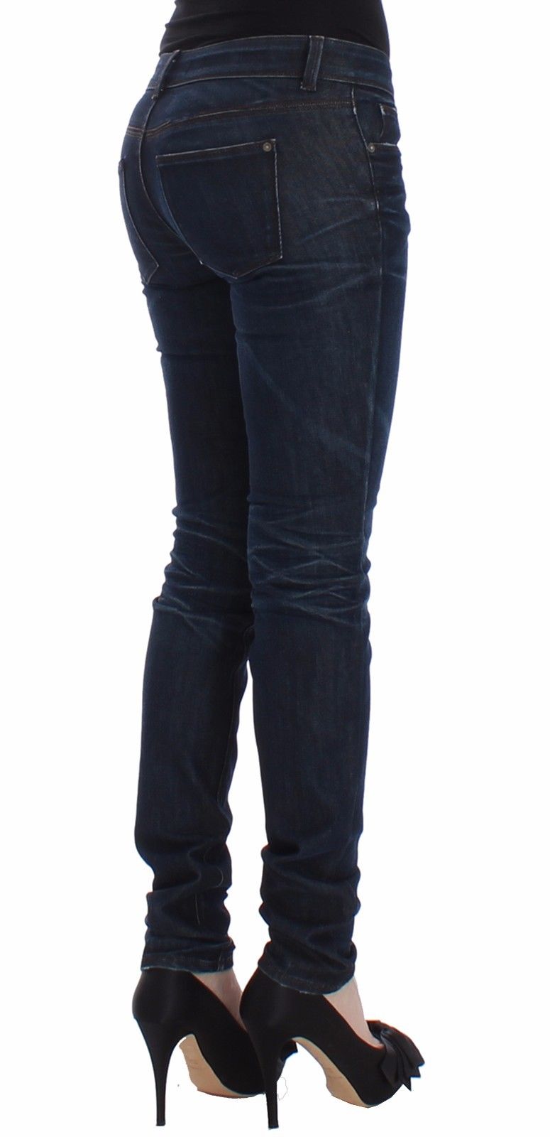  - Ermanno Scervino Chic Dark Blue Skinny Jeans