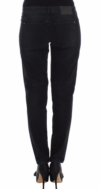  - Sleek Black Slim Leg Designer Jeans