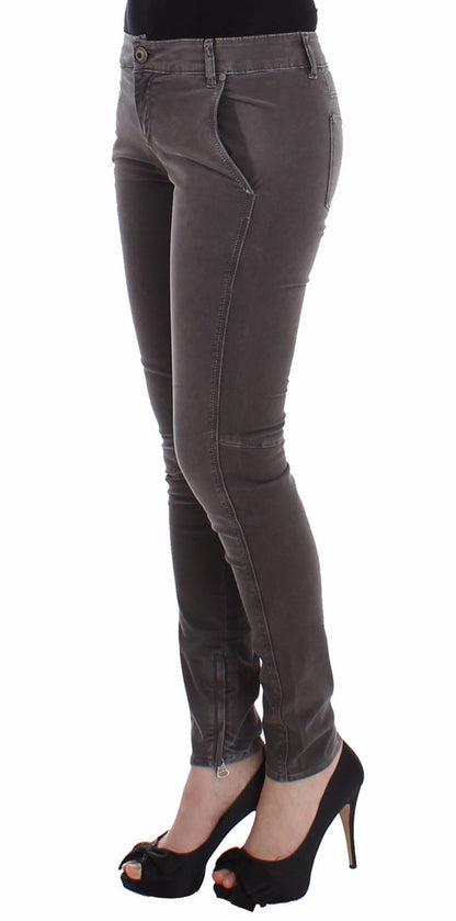  - Chic Gray Slim Leg Jeans - Elegance Meets Comfort