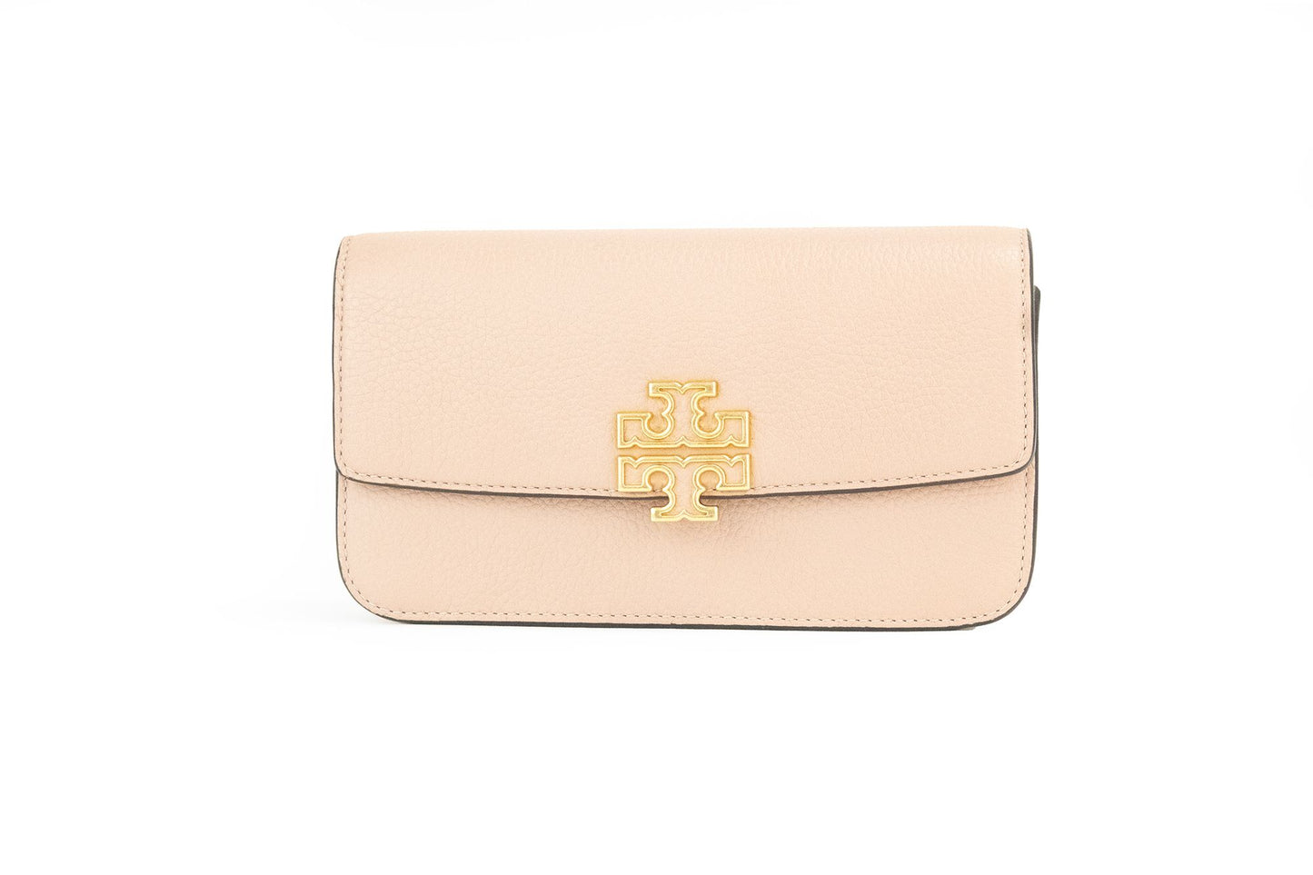  - Britten Small Meadowsweet Leather Chain Wallet Crossbody Bag