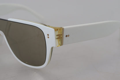  - Elegant White Acetate Sunglasses for Women