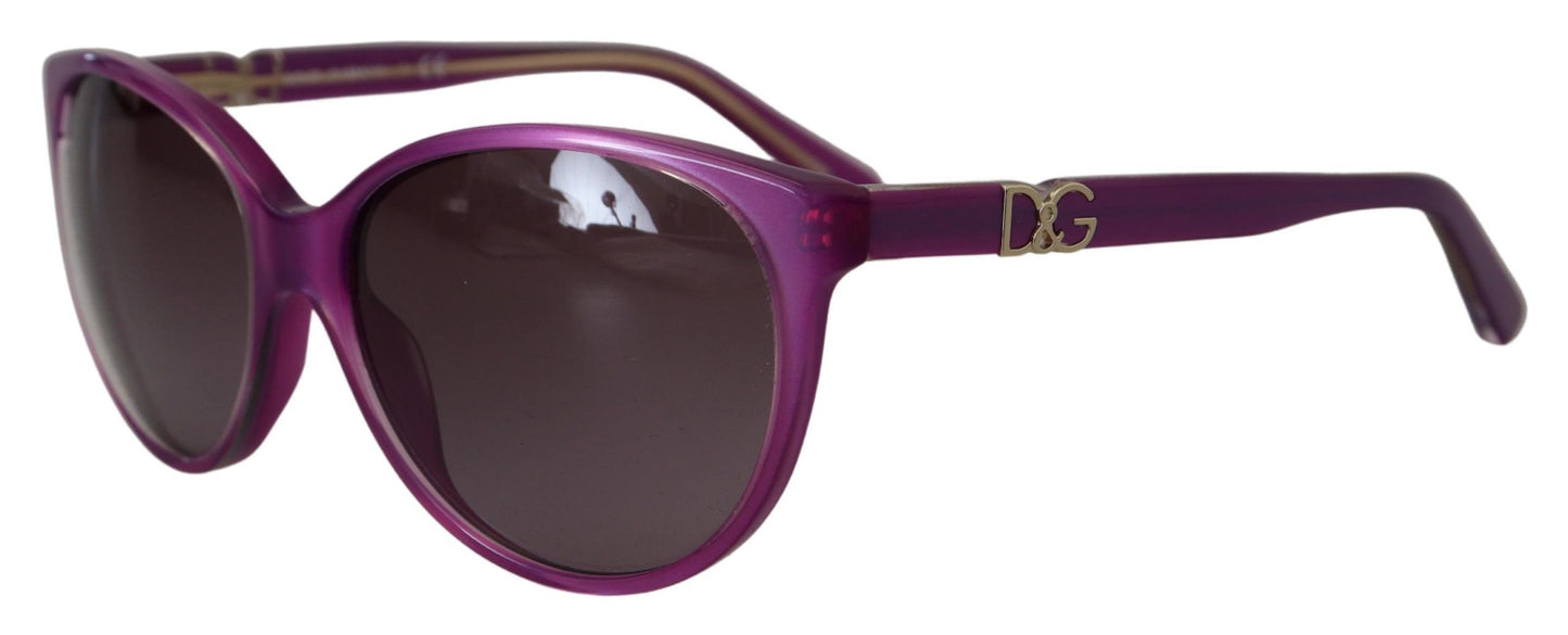  - Chic Purple Acetate Round Sunglasses