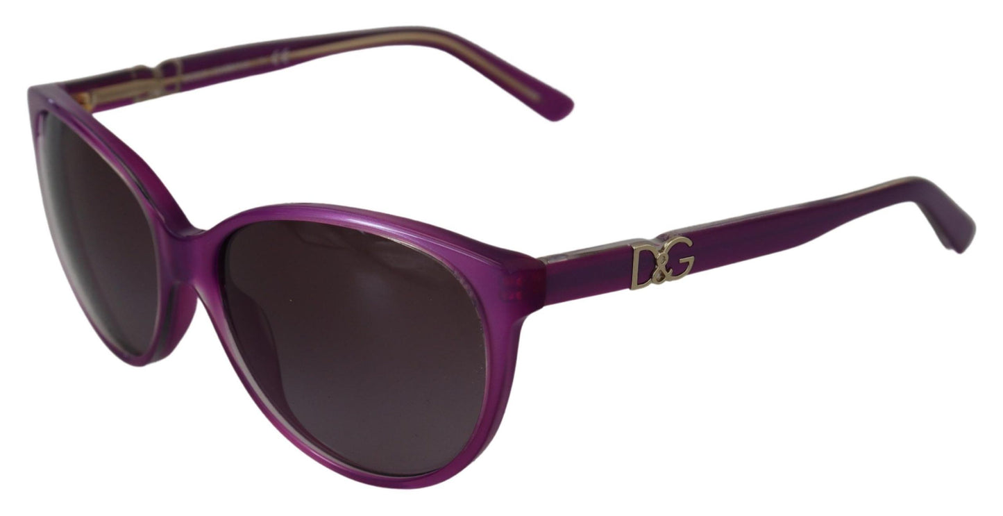  - Chic Purple Acetate Round Sunglasses