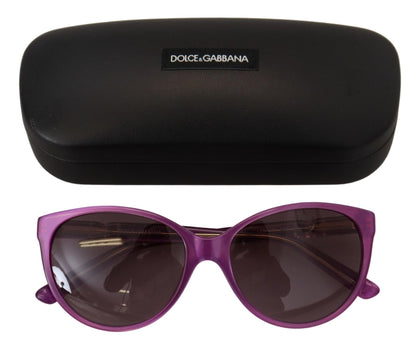  - Chic Purple Acetate Round Sunglasses