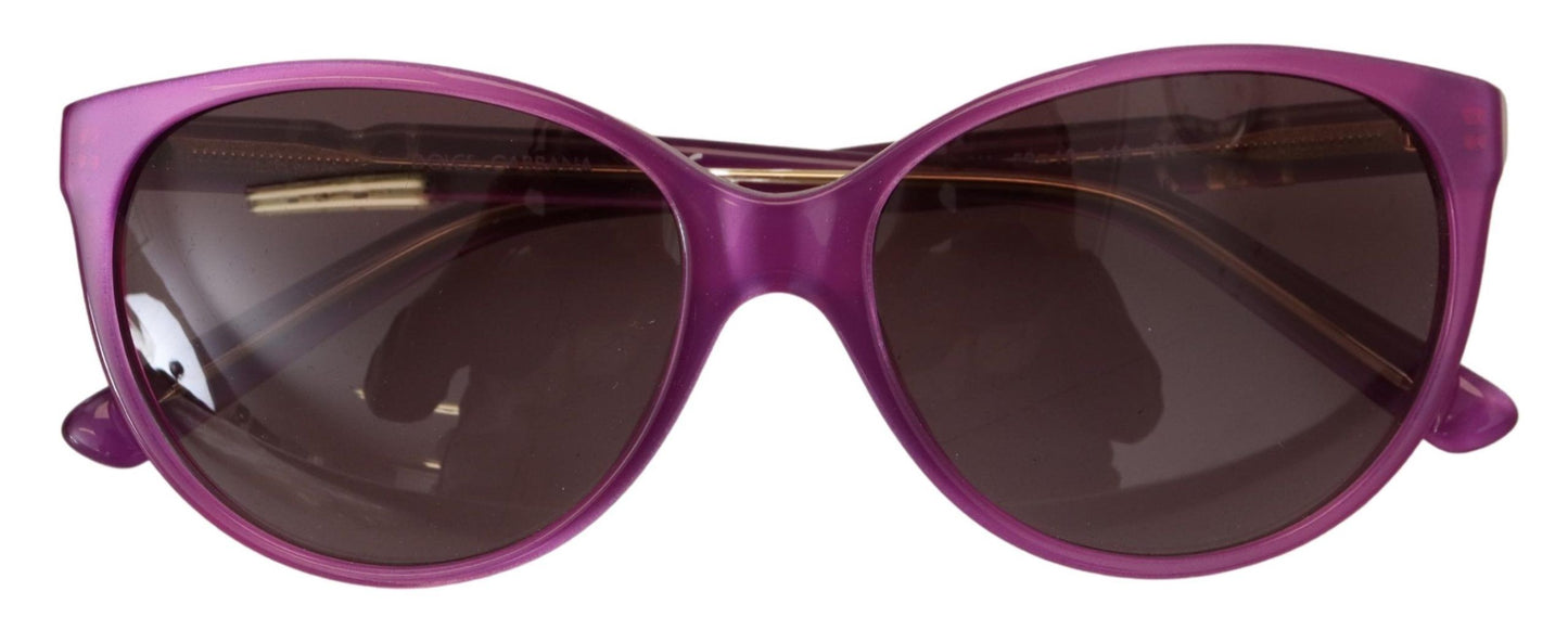  - Chic Purple Acetate Round Sunglasses