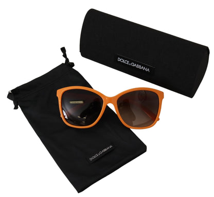  - Chic Orange Round Sunglasses for Women