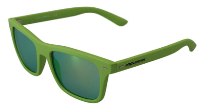  - Acid Green Chic Full Rim Sunglasses