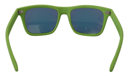  - Acid Green Chic Full Rim Sunglasses