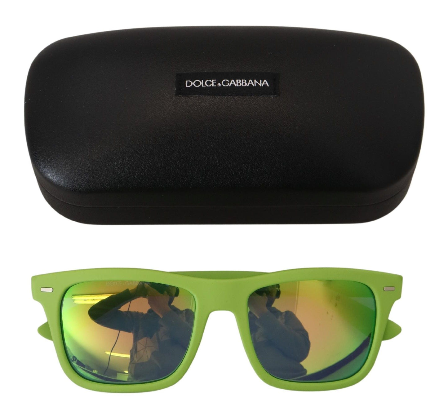  - Acid Green Chic Full Rim Sunglasses