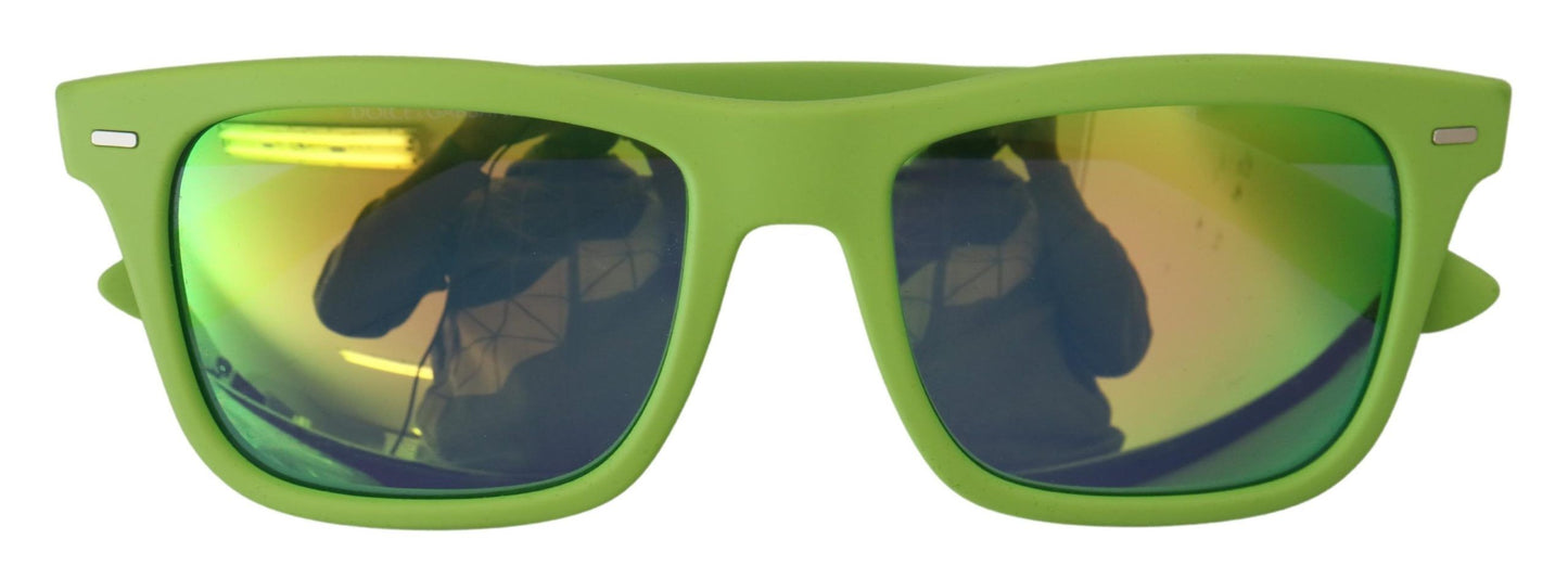  - Acid Green Chic Full Rim Sunglasses