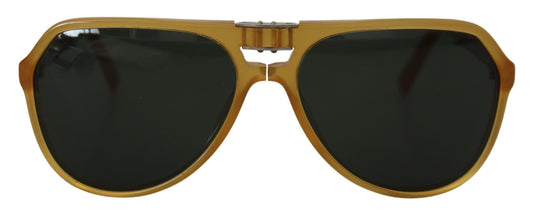  - Chic Yellow Aviator Acetate Sunglasses