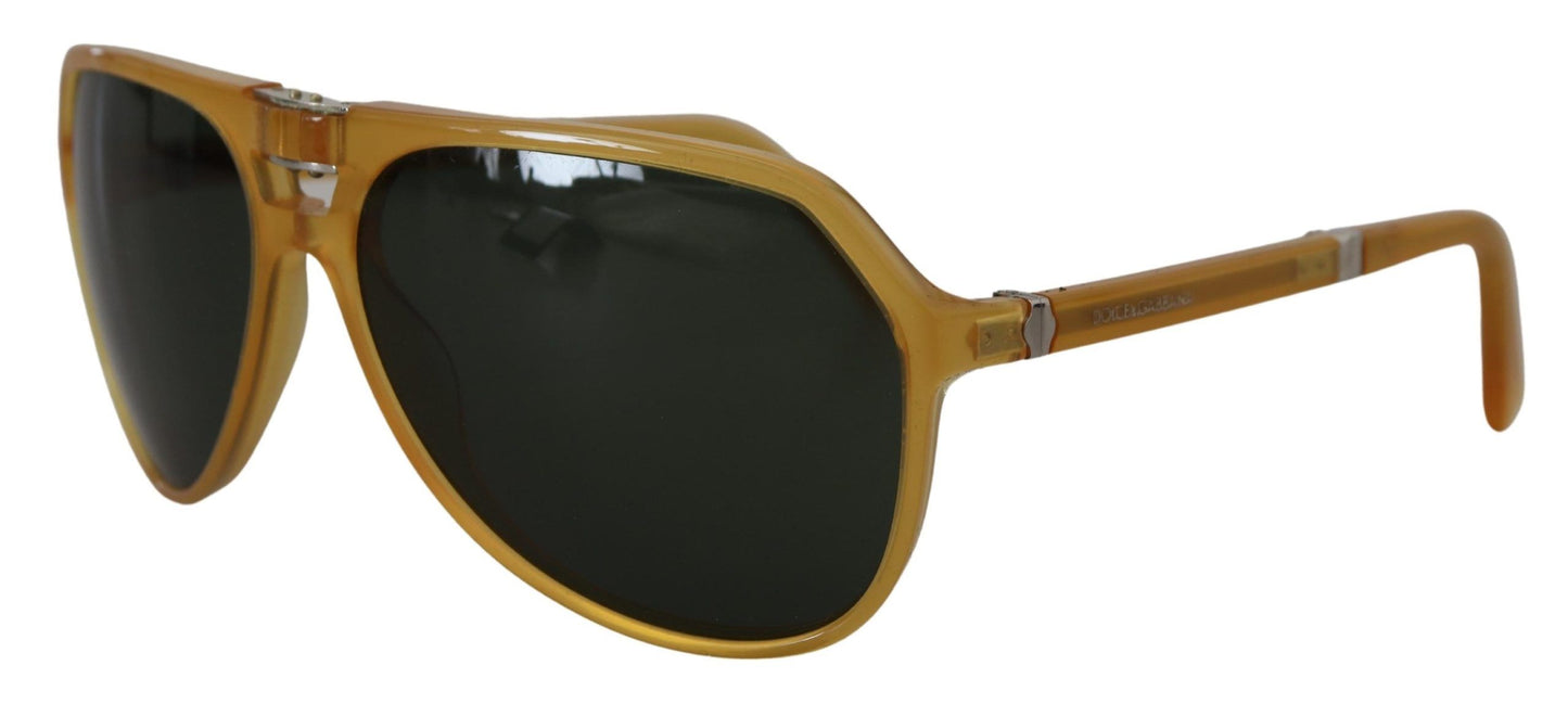  - Chic Yellow Aviator Acetate Sunglasses