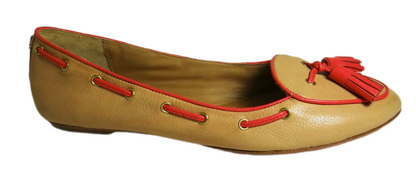  - Manika Soft Tan Leather Flat Shoes