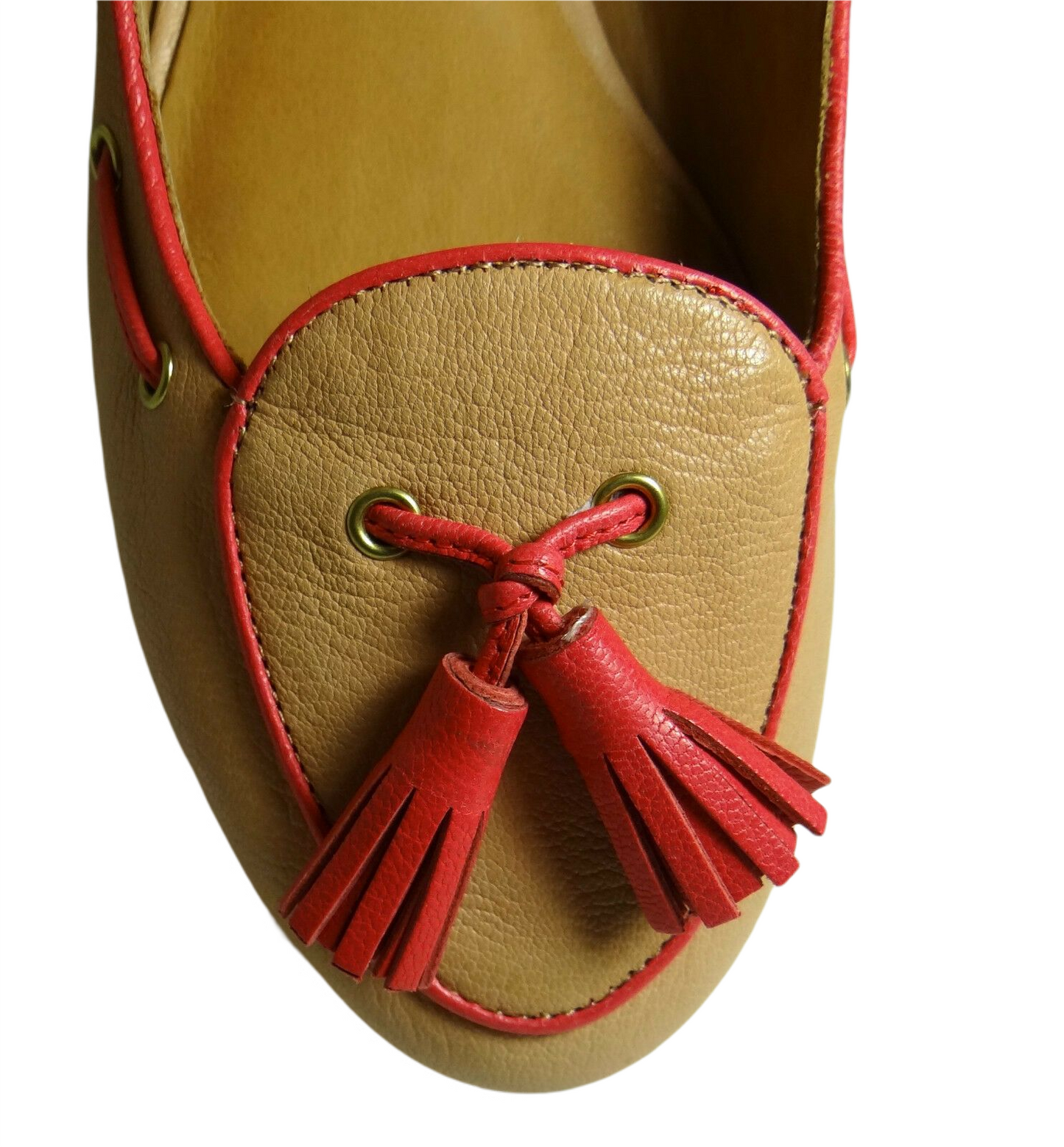  - Manika Soft Tan Leather Flat Shoes