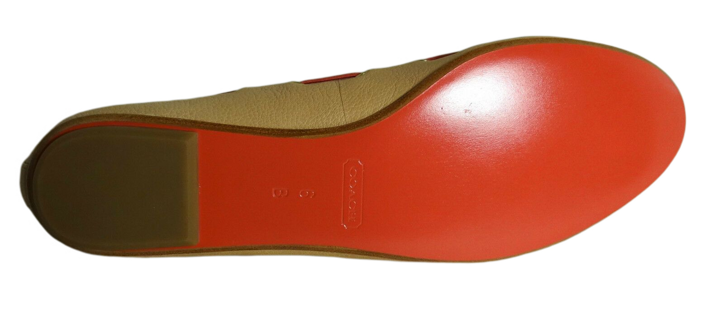  - Manika Soft Tan Leather Flat Shoes