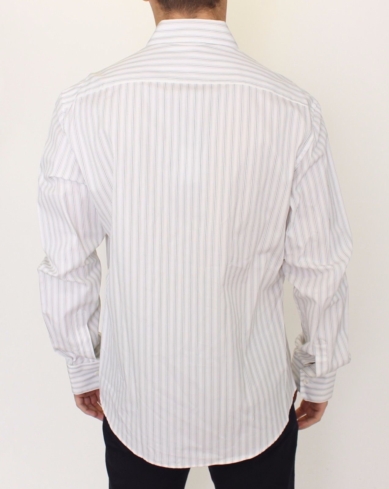  - Elegant Striped Cotton Casual Shirt