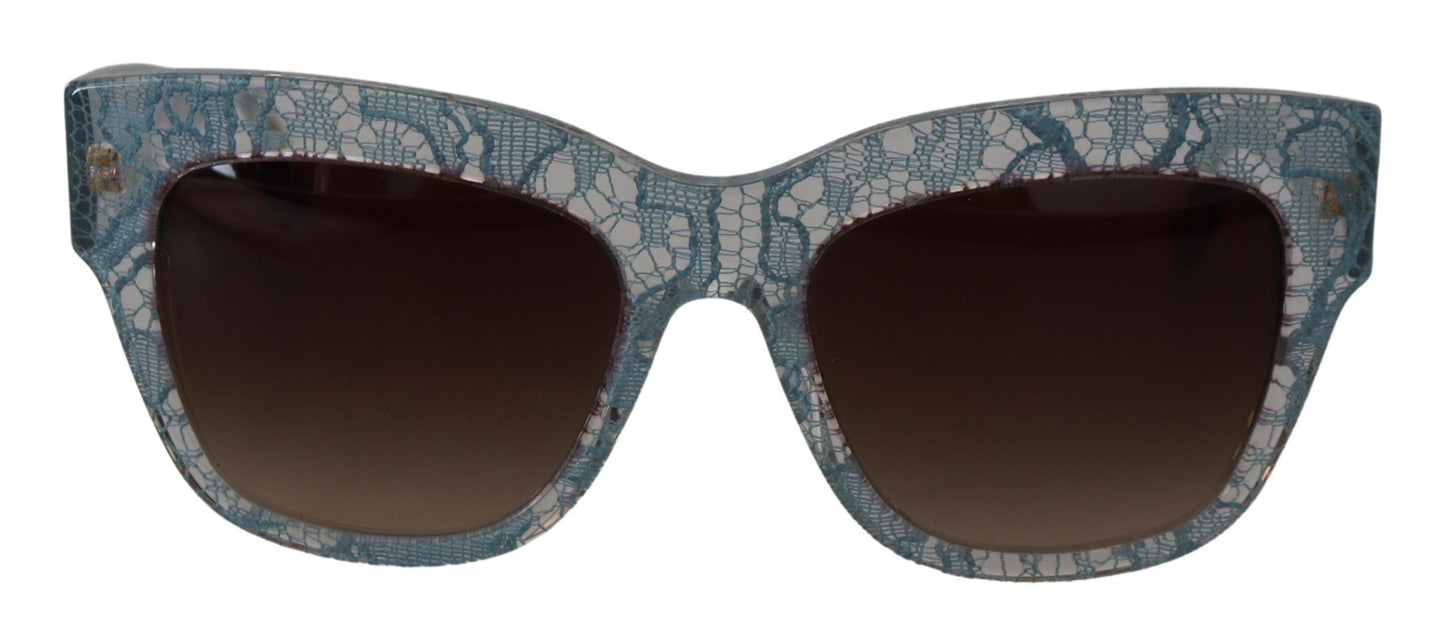  - Elegant Lace Detail Blue Sunglasses