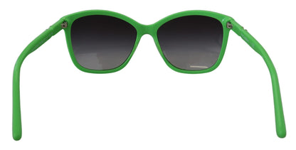  - Chic Green Acetate Round Sunglasses