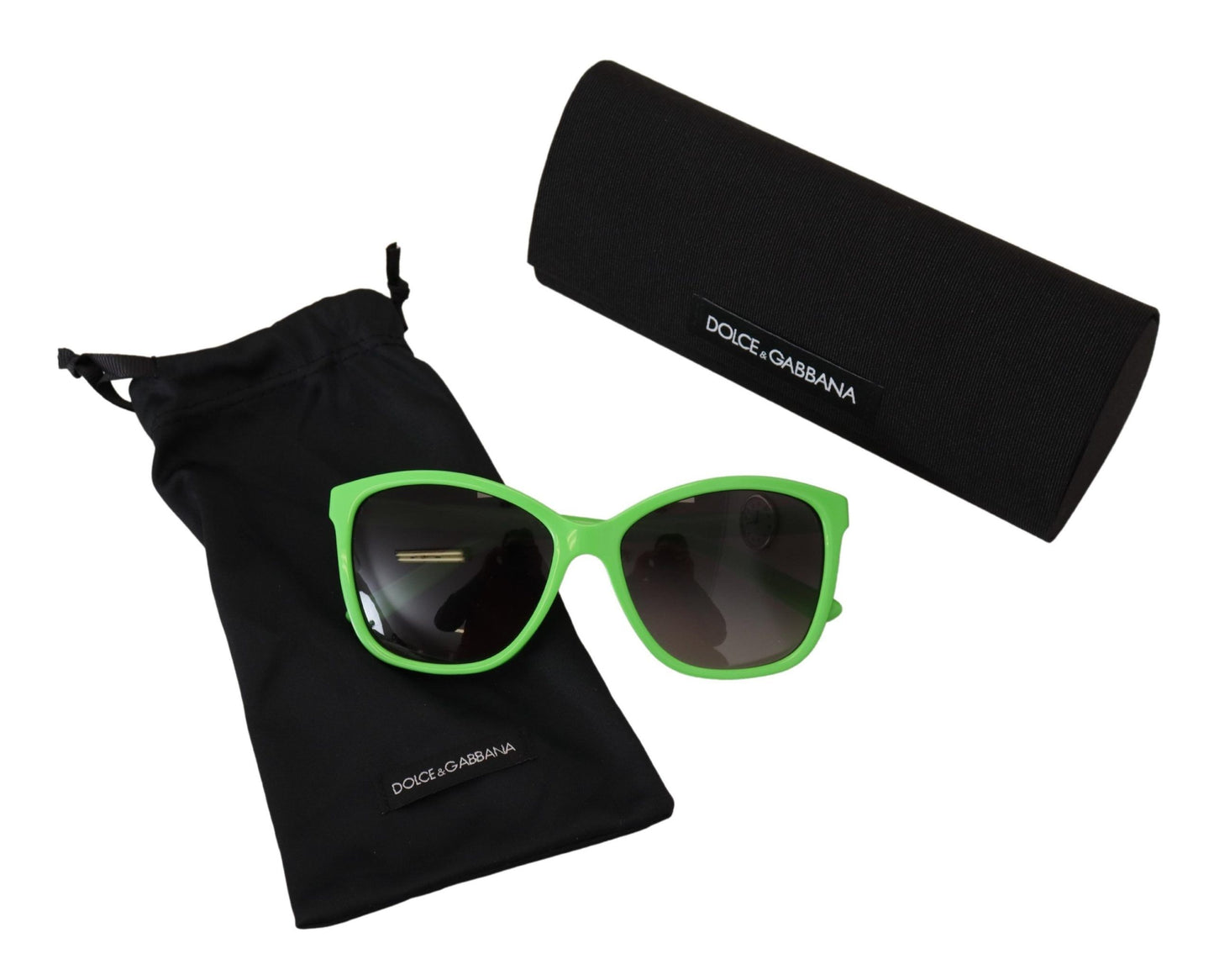  - Chic Green Acetate Round Sunglasses