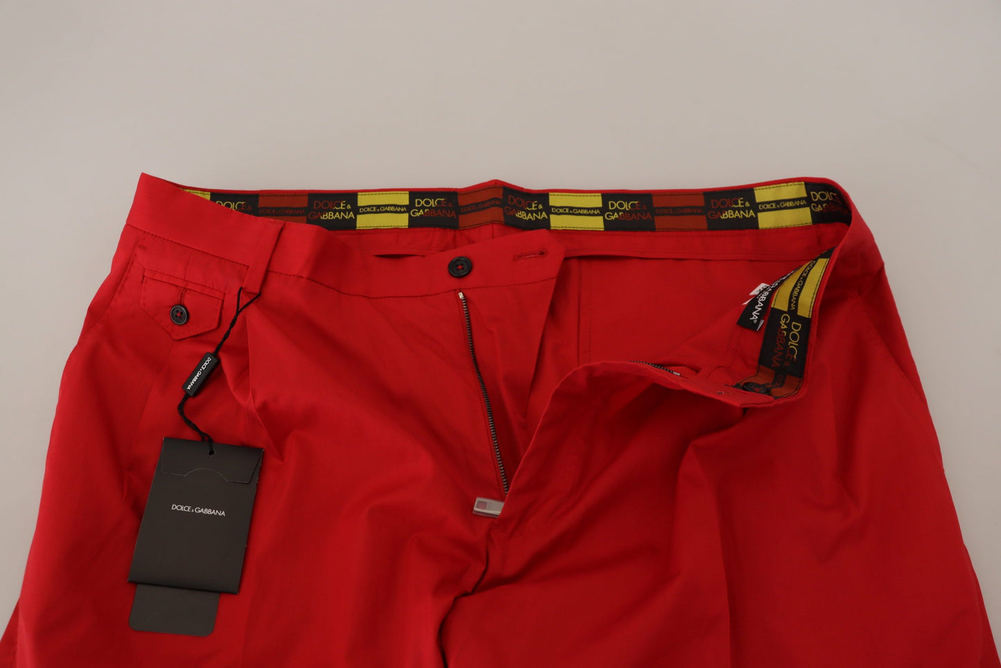  - Elegant Slim Fit Crimson Chinos