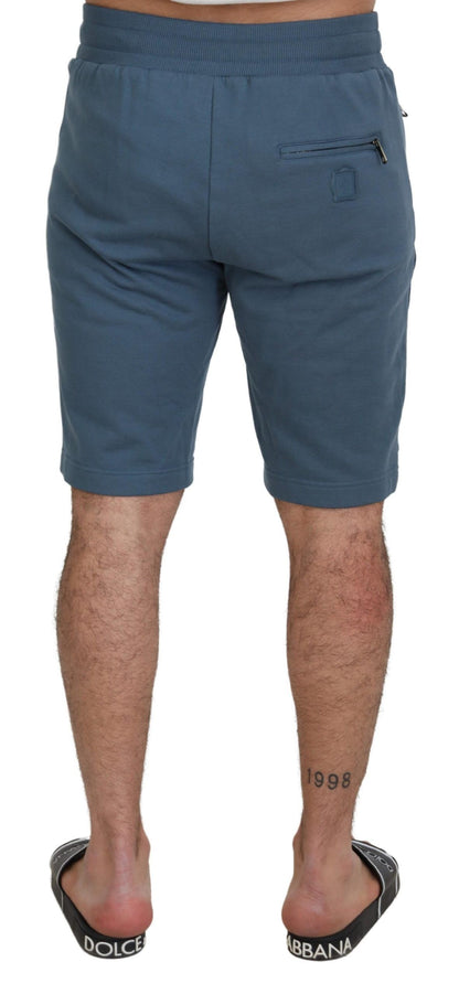  - Elegant Blue Bermuda Shorts - Regular Fit