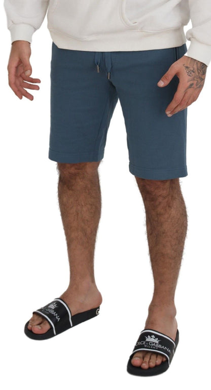  - Elegant Blue Bermuda Shorts - Regular Fit