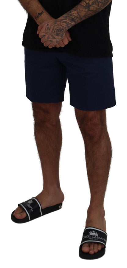  - Elegant Blue Chino Shorts – Regular Fit