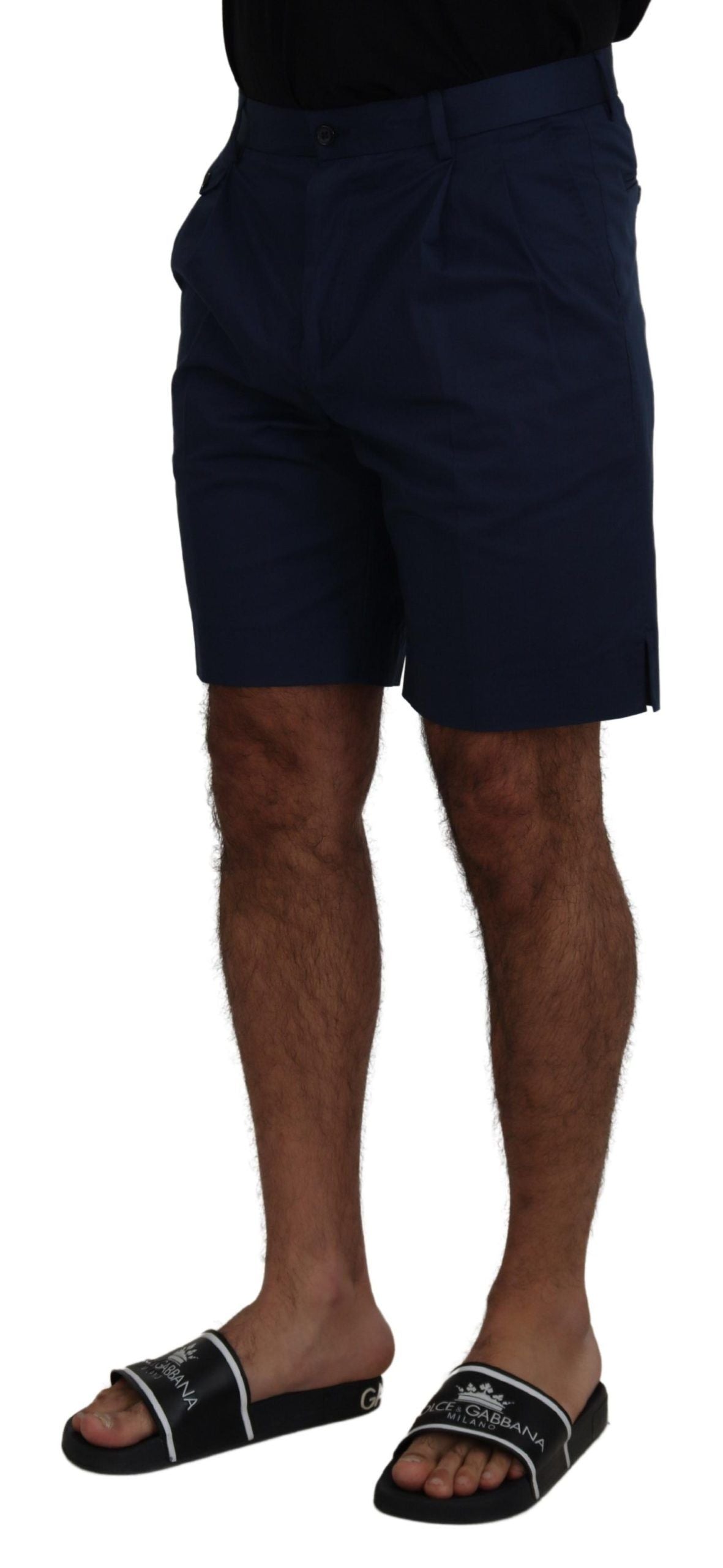  - Elegant Blue Chino Shorts – Regular Fit