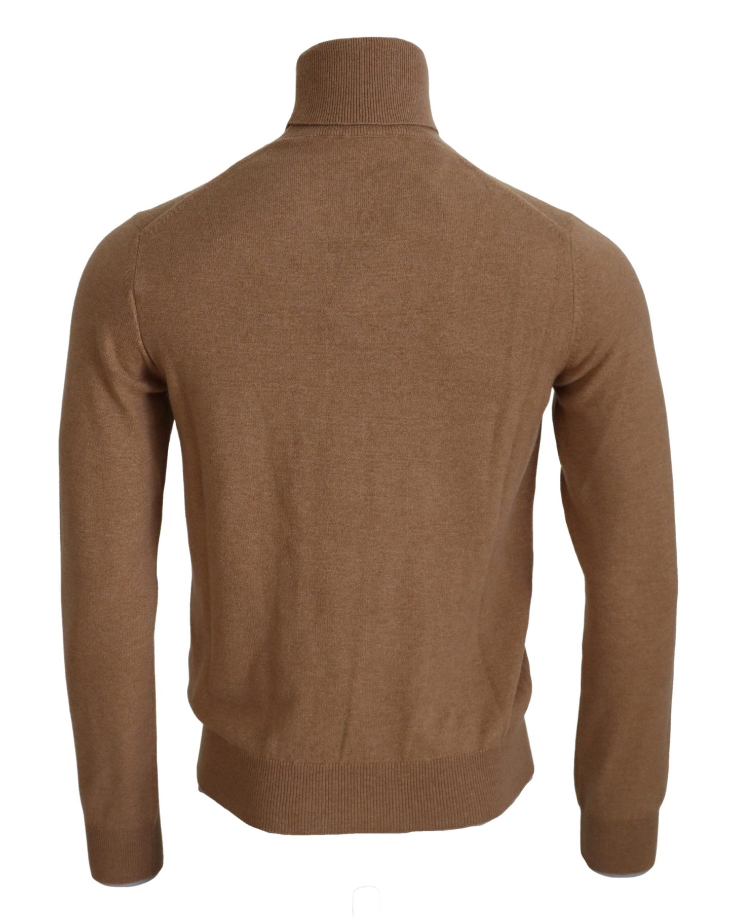  - Beige Cashmere Turtleneck Pullover Sweater