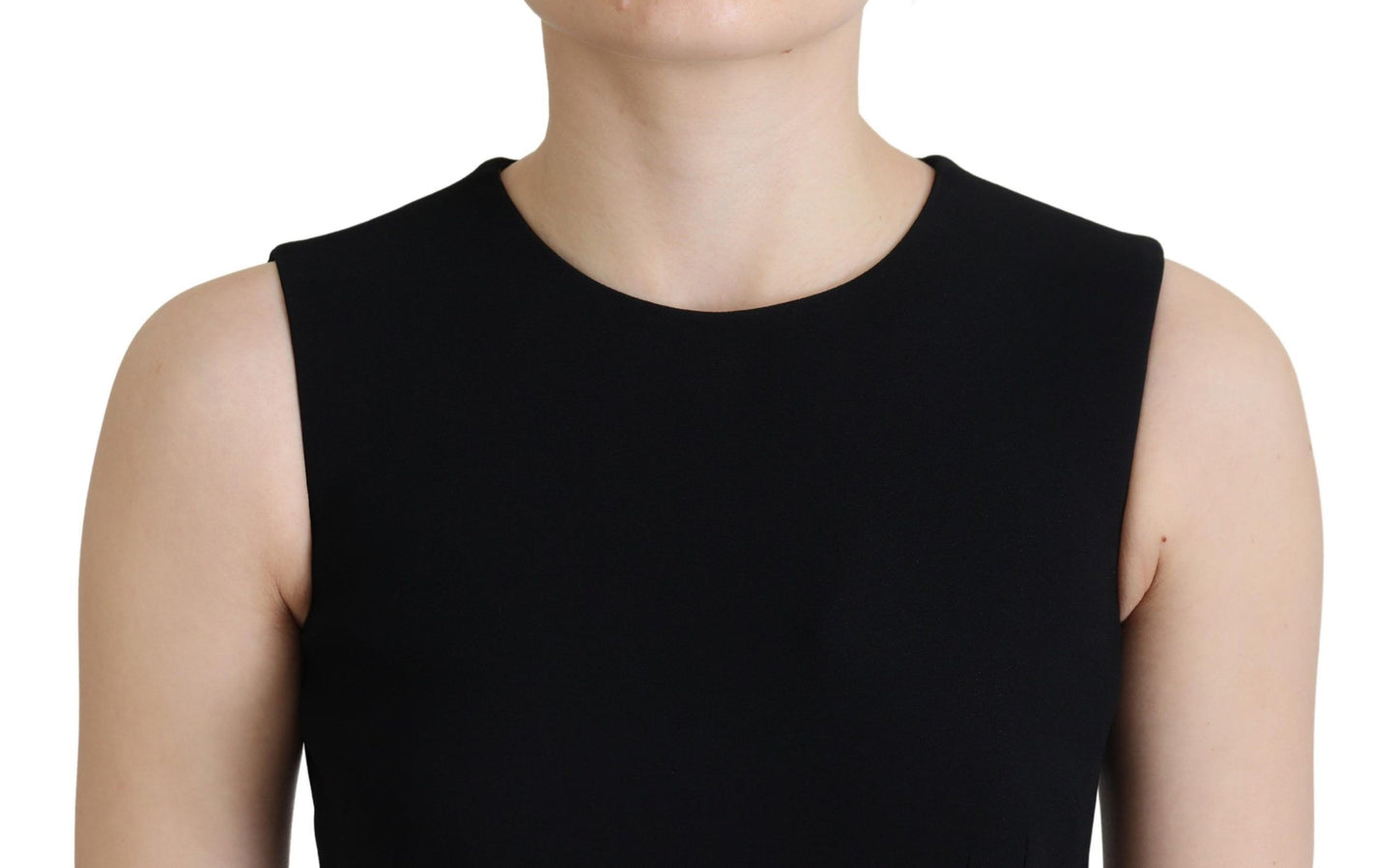  - Elegant Fit and Flare Black Sheath Dress