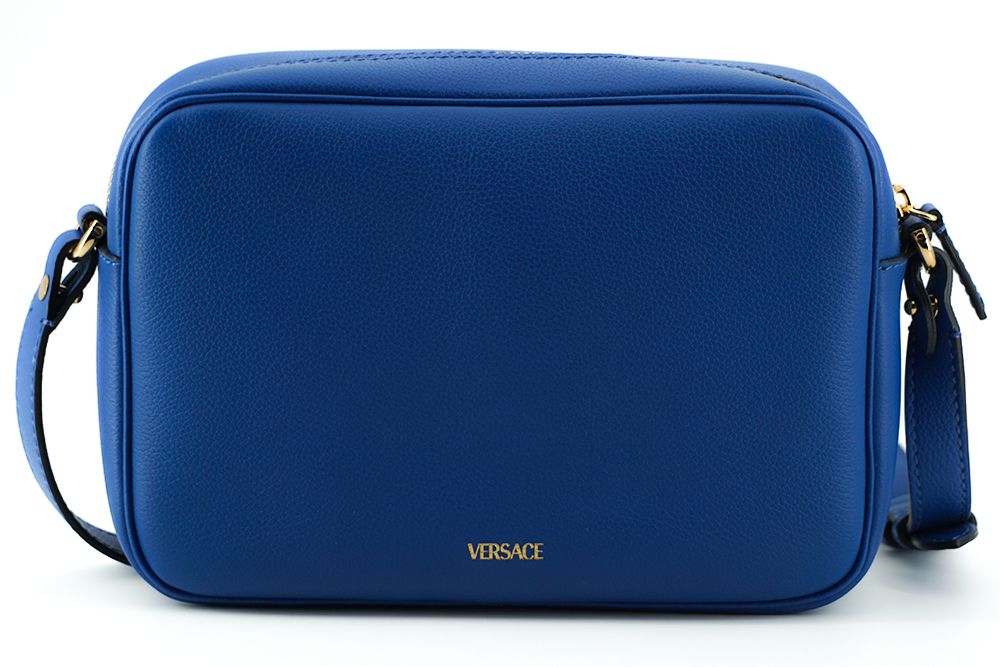  - Elegant Blue Calf Leather Camera Case Bag