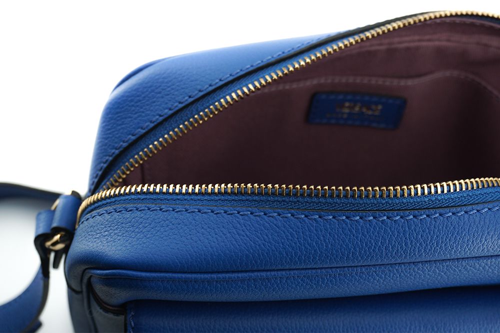  - Elegant Blue Calf Leather Camera Case Bag