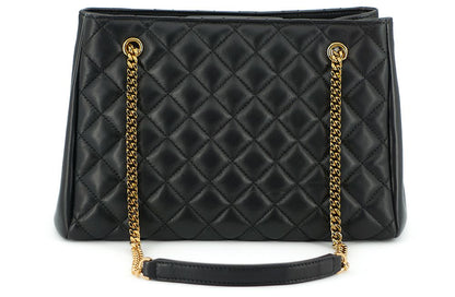  - Elegant Quilted Nappa Leather Tote Bag