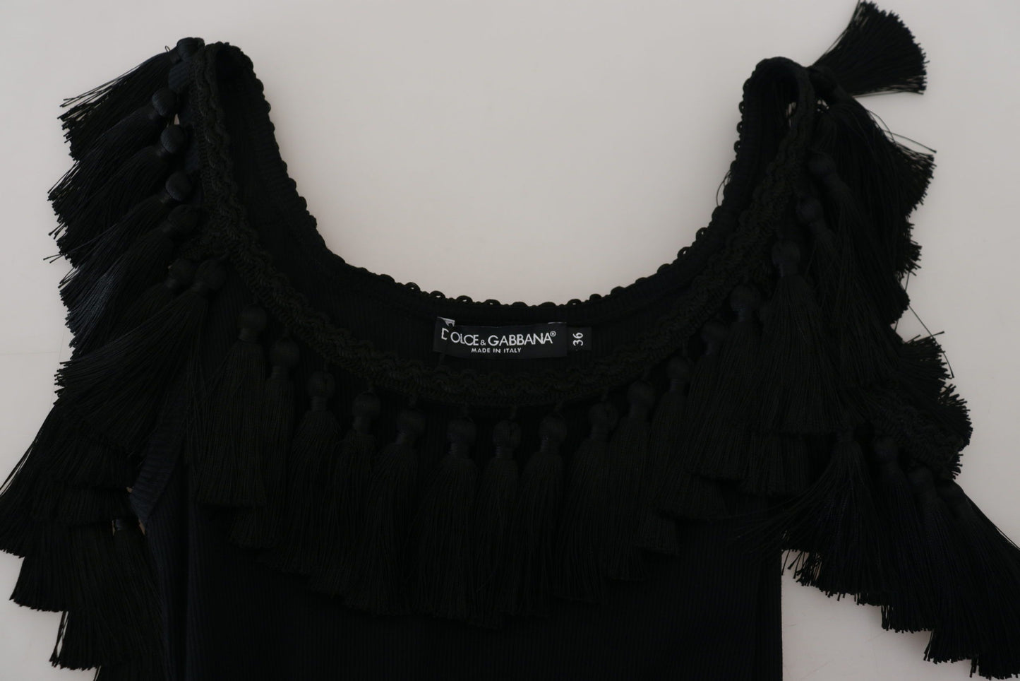  - Elegant Black Cotton Tank Top Blouse